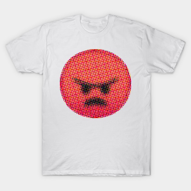 Emoji: Angry (Pouting Face) T-Shirt by Sinnfrey